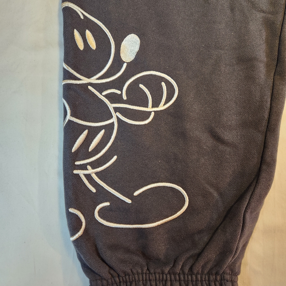 Disney Mickey Mouse Genuine Mousewear Black Streetwear Jogger Pants Size XL - Picture 7 of 9
